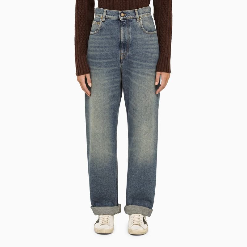 【関税&送料込】Golden Goose Deluxe Brand Jeans Golden Goose Deluxe Brand Baggy jeans with turn-ups - Blue