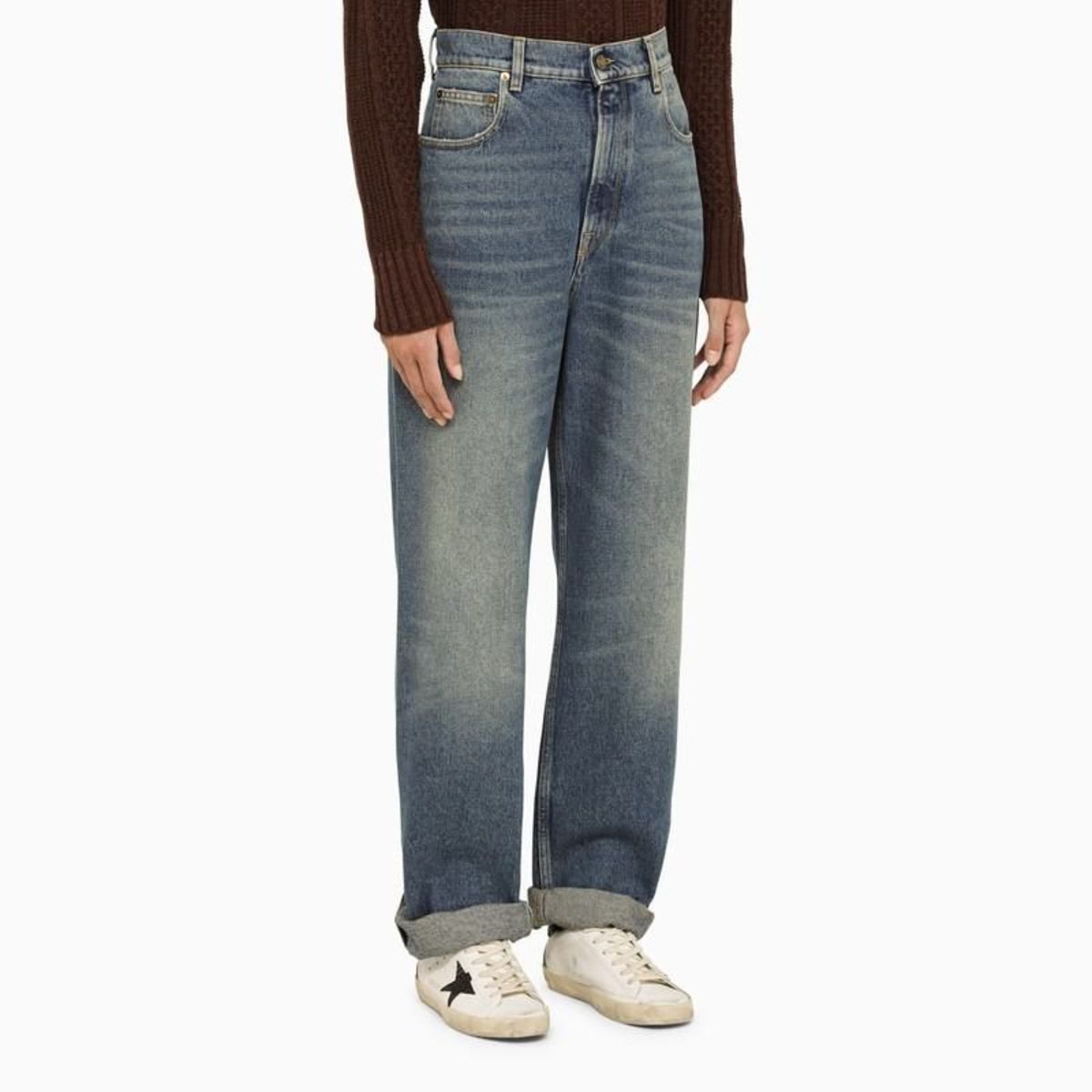 デニム・ジーパン Golden Goose Deluxe Brand Denim Deryn jeans Golden Goose Femme Jean Deryn Flare – Bleu