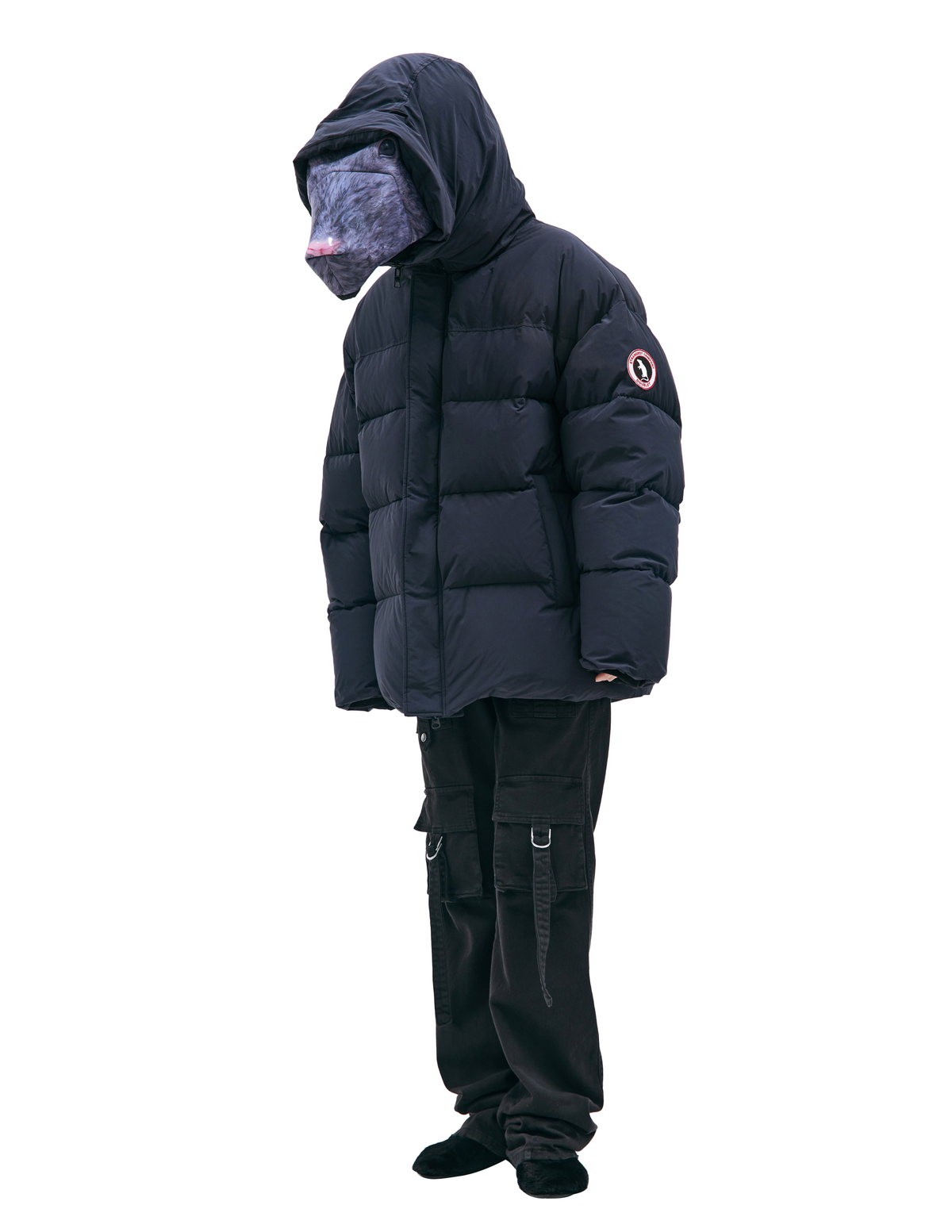 Plus Animal Design Hooded Jacket