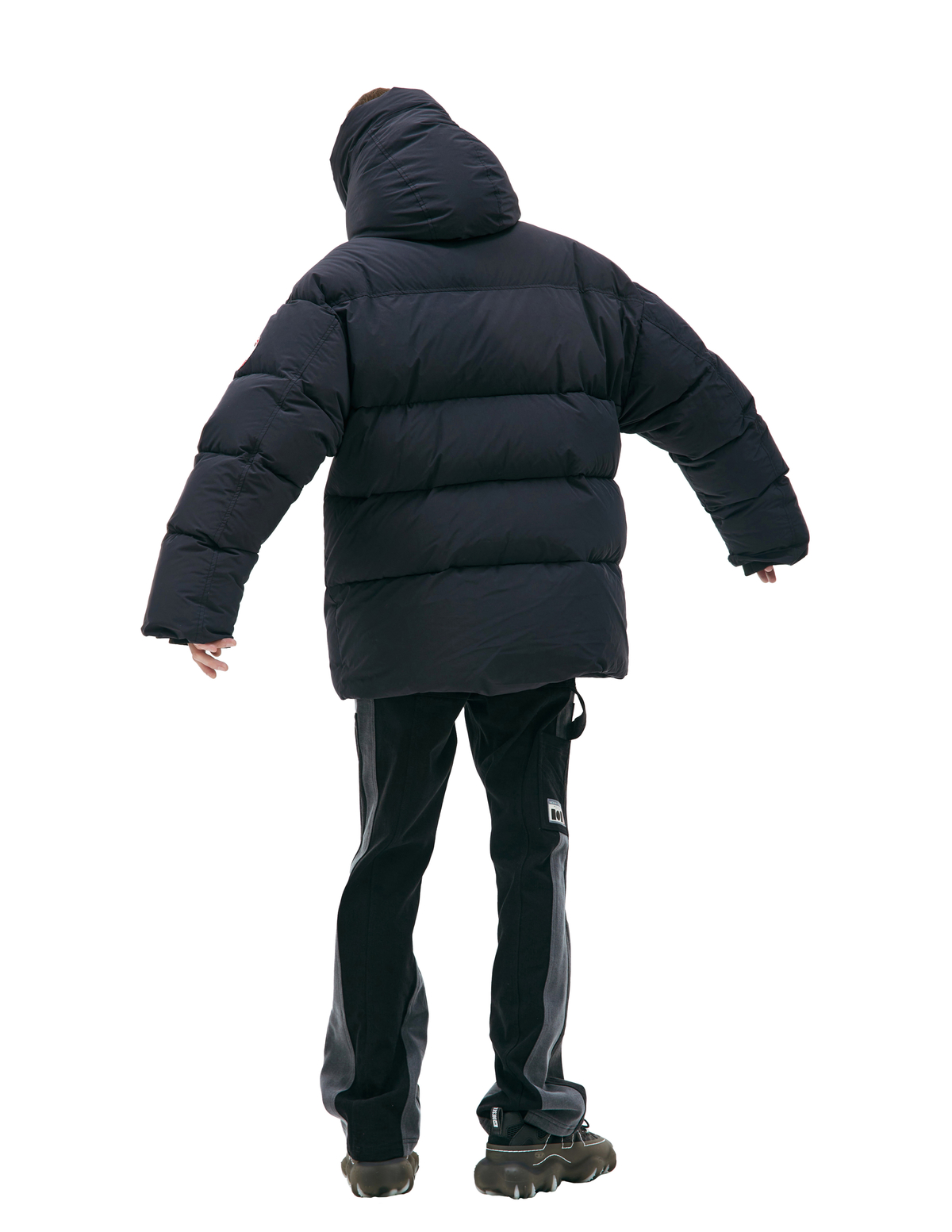 Doublet Animal motif-hoodie down jacket - Navy Blue | Garmentory