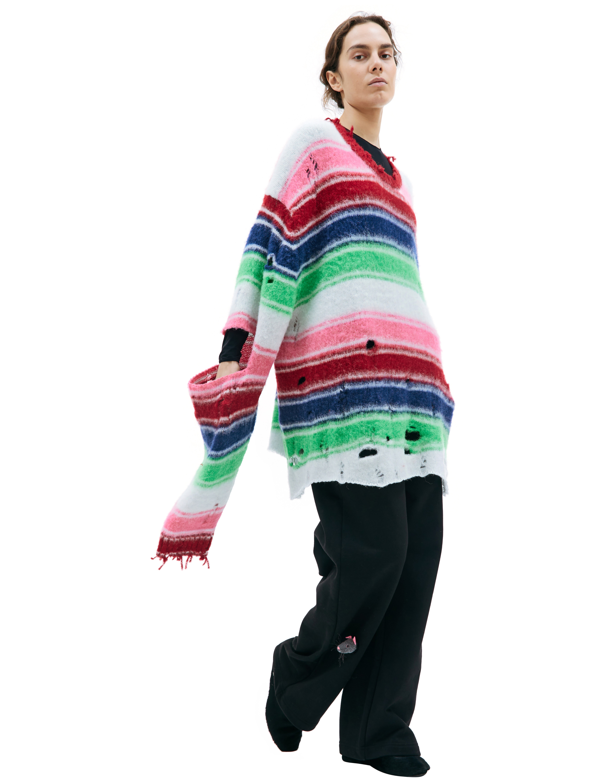 トップス doublet STRIPE OVERSIZED PULLOVER 23AW Doublet Stripe oversized sweater - Multicolor | Garmentory