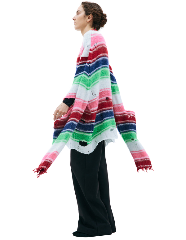 【doublet】STRIPE OVERSIZE PULLOVER 23aw Doublet Stripe oversized sweater - Multicolor | Garmentory