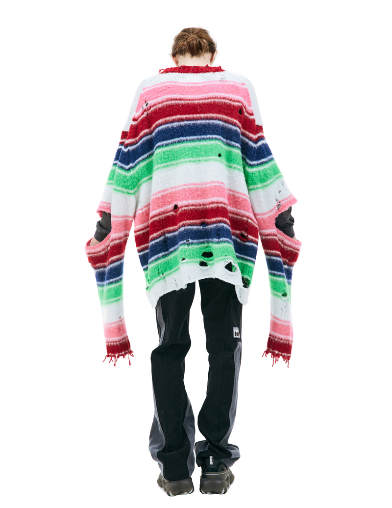 トップス doublet STRIPE OVERSIZED PULLOVER 23AW doublet STRIPE OVERSIZED PULLOVER 23AW