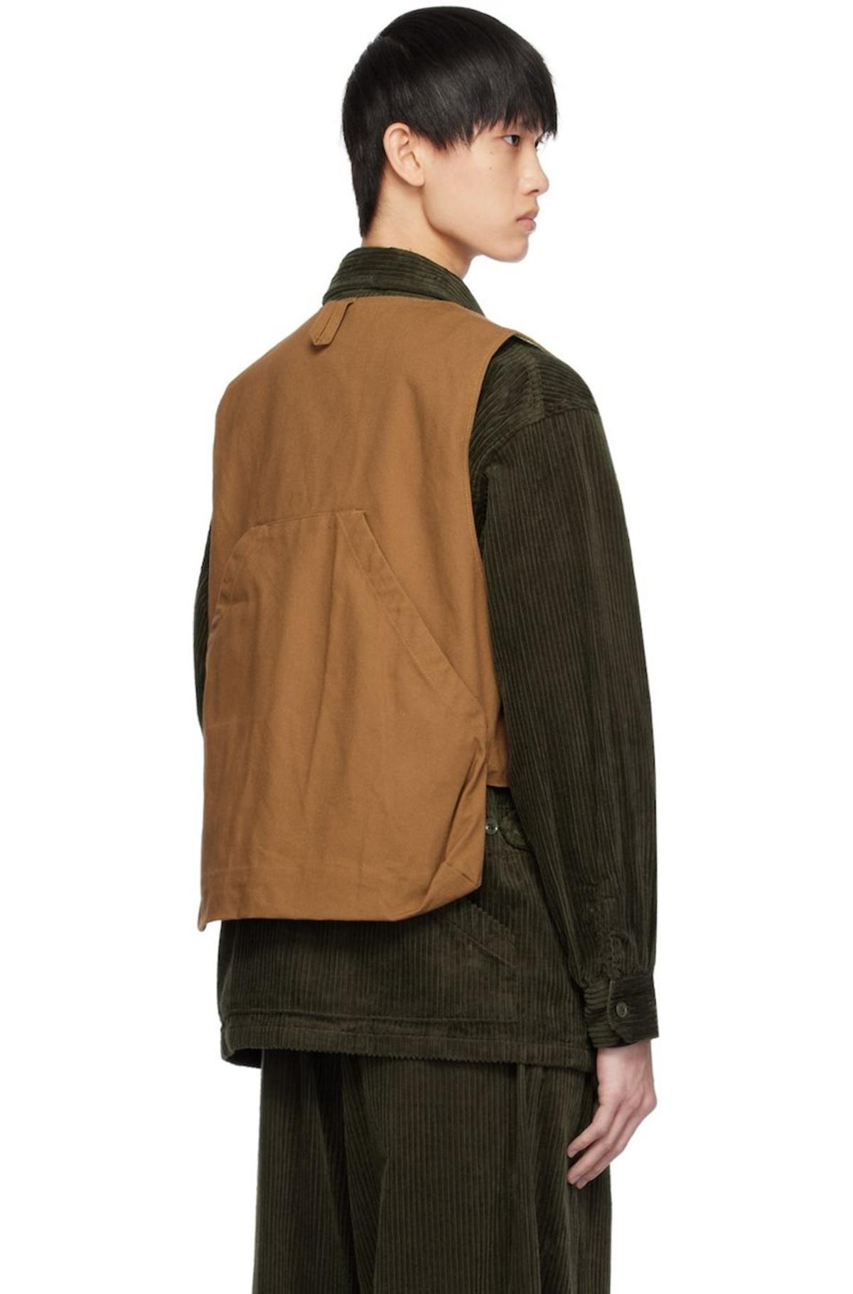 Engineered Garments Brown Fowl Vest | Garmentory