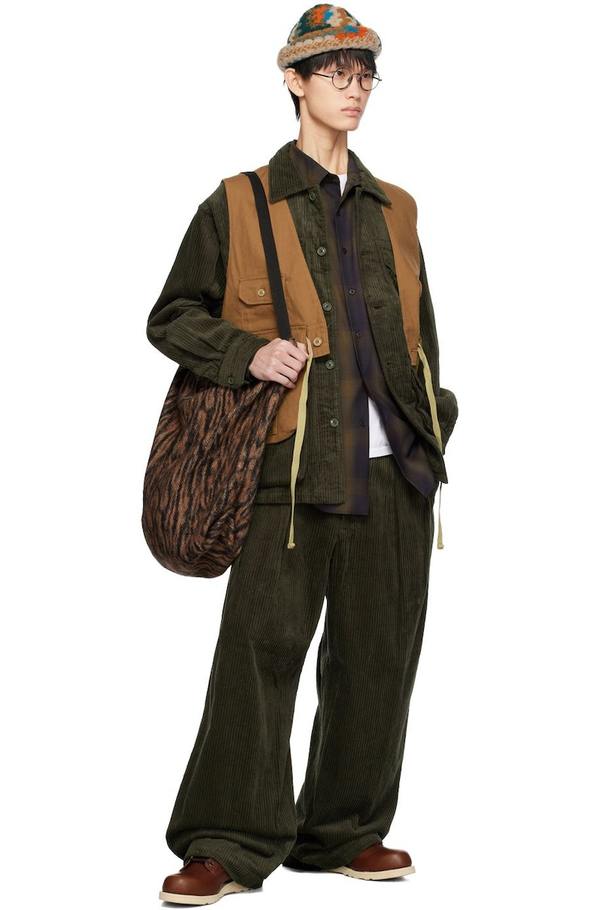 Engineered Garments Brown Fowl Vest | Garmentory