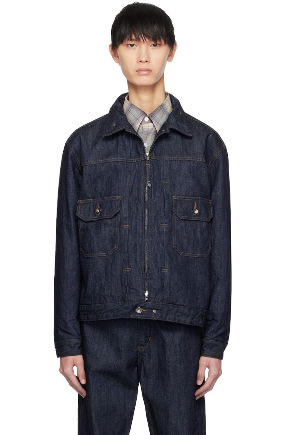 Engineered Garments Indigo Zip Denim Jacket | Garmentory