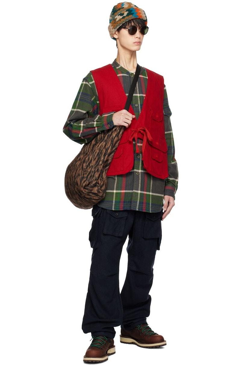 Engineered Garments Red Fowl Vest | Garmentory