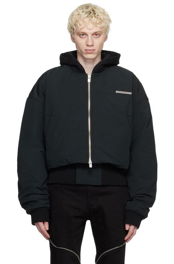 HELIOT EMIL ブラック Motility ジャケット　44 Heliot Emil Zip-Up Leather Jacket for Men | UJNG