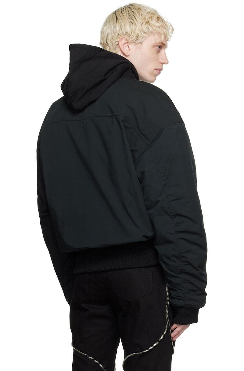HELIOT EMIL Black Pneumatic Bomber Jacket | Garmentory