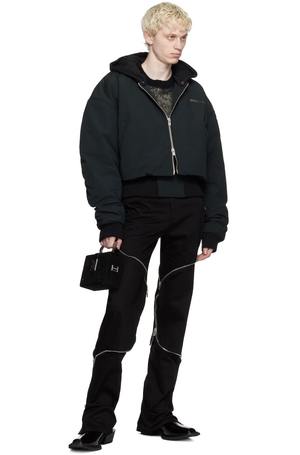 HELIOT EMIL Black Pneumatic Bomber Jacket | Garmentory