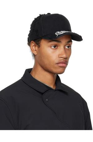 HELIOT EMIL Black Distorted Cap | Garmentory