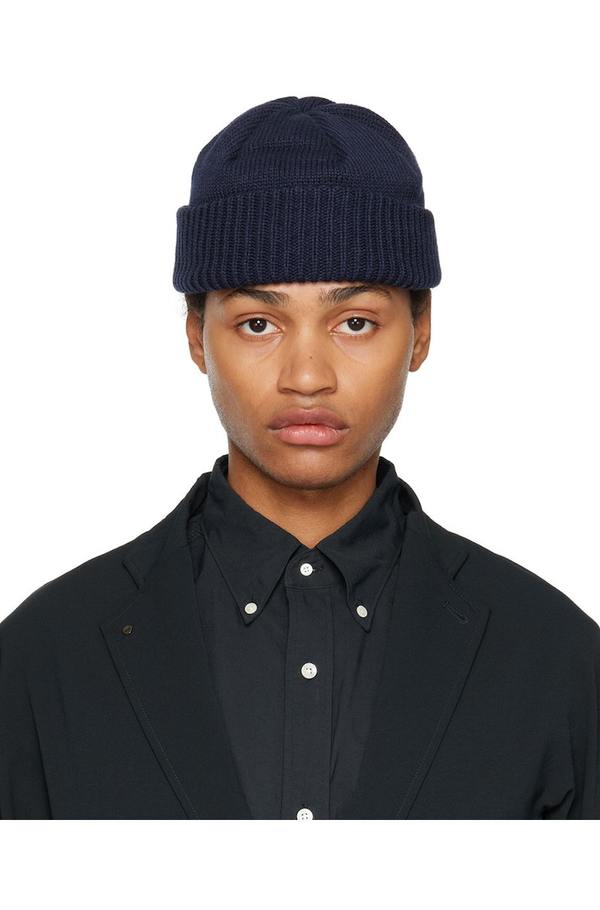 Nanamica Navy GORE-TEX WINDSTOPPER Beanie | Garmentory