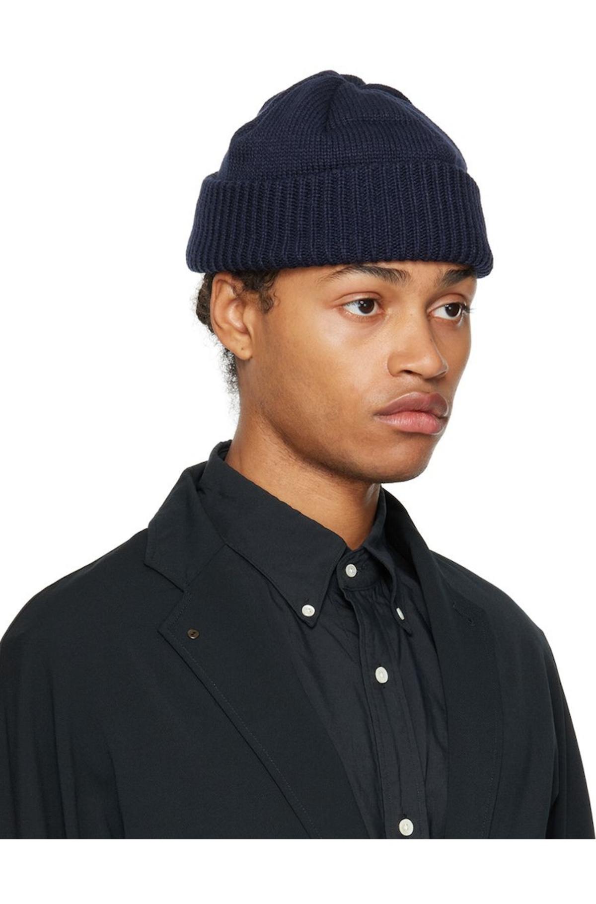 Nanamica Navy GORE-TEX WINDSTOPPER Beanie | Garmentory