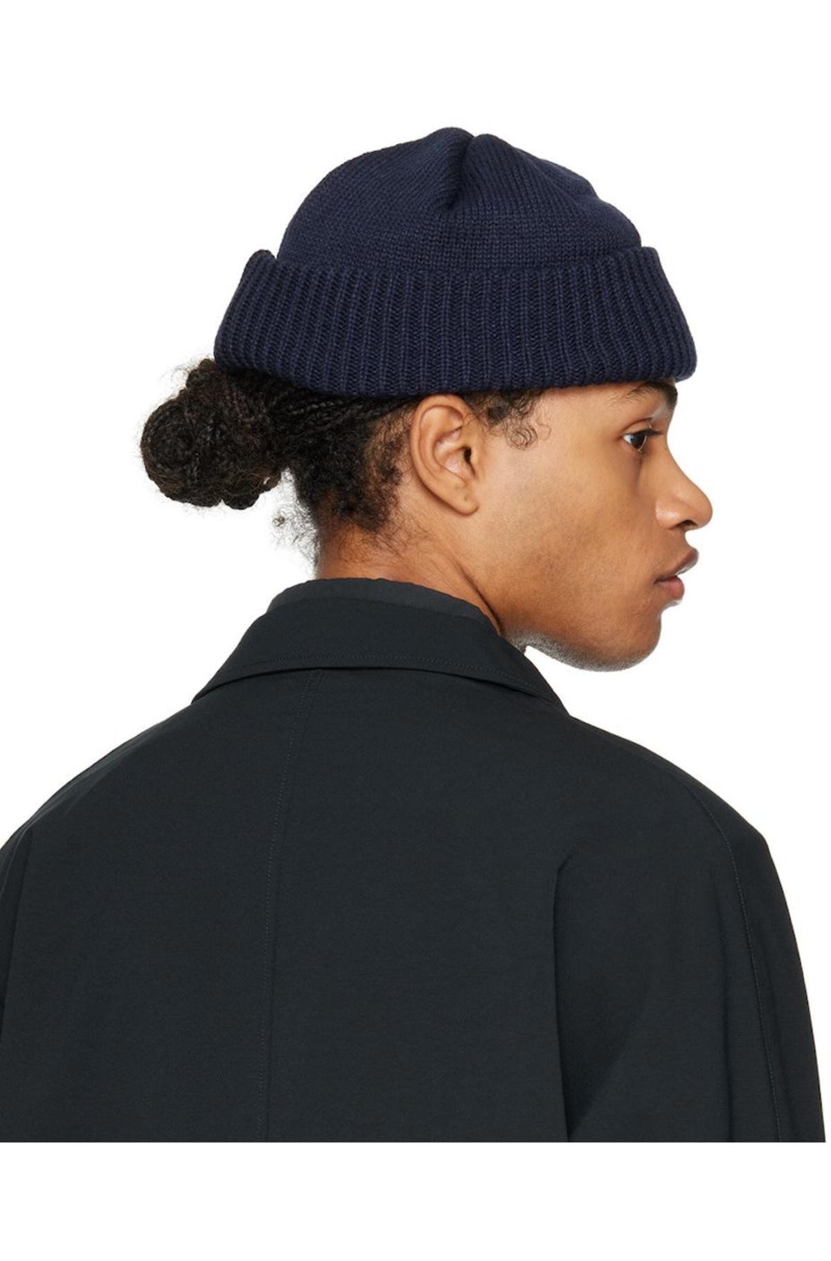 Nanamica Navy GORE-TEX WINDSTOPPER Beanie | Garmentory