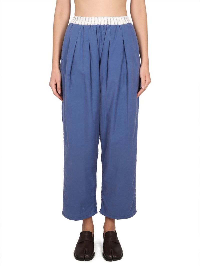 Unisex Maison Margiela CROPPED PANTS - BLUE | Garmentory