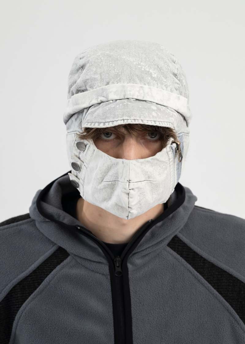 Hyein Seo ICE BLUE FLAP HAT w/ MASK - Blue | Garmentory