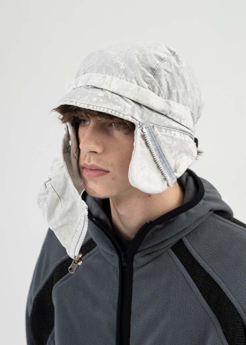 Hyein Seo ICE BLUE FLAP HAT w/ MASK - Blue | Garmentory