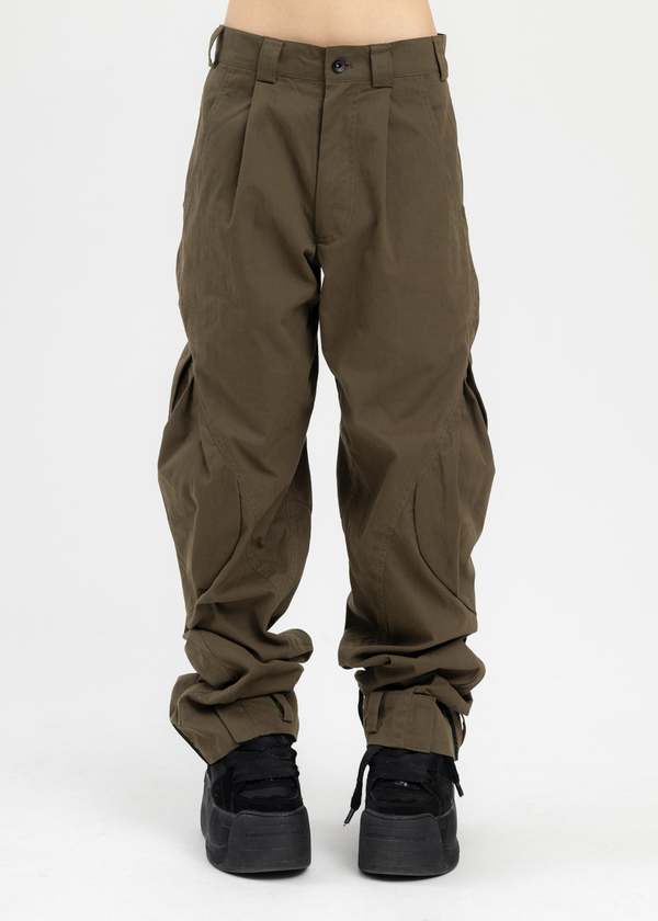 Hyein Seo KHAKI CARGO PANTS - Khaki | Garmentory