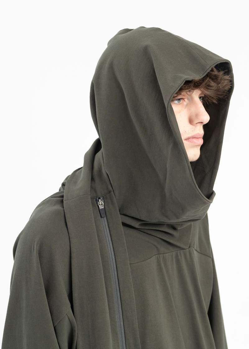 【関税込み】HYEIN SEO カーキ Scarf フーディ KHAKI SCARF HOODIE | Garmentory