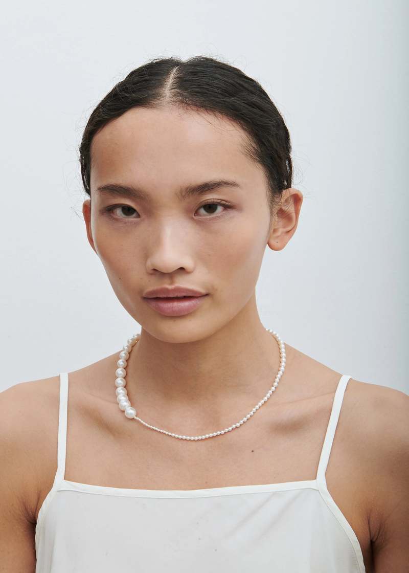Sophie Bille Brahe Peggy Necklace Freshwater Pearls/Yellow Gold