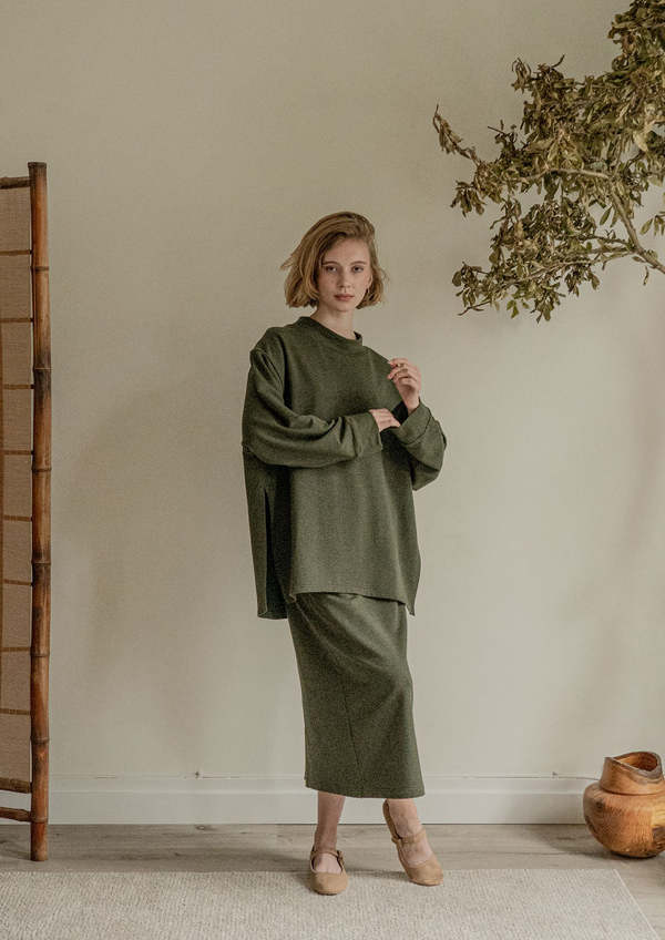 Vestige Story Discourse Skirt - Nori