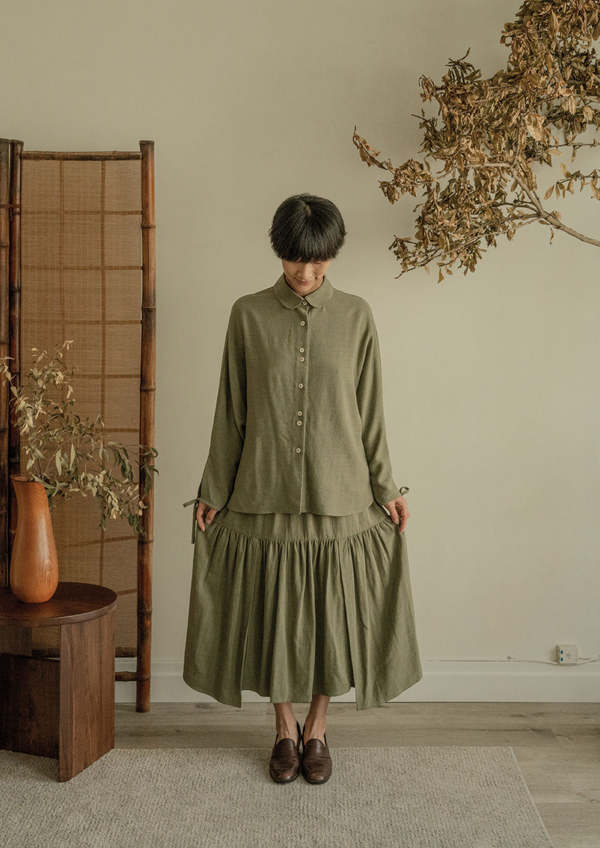 Vestige Story Sonnet Blouse - Sencha Vestige Story Sonnet Blouse - Sencha