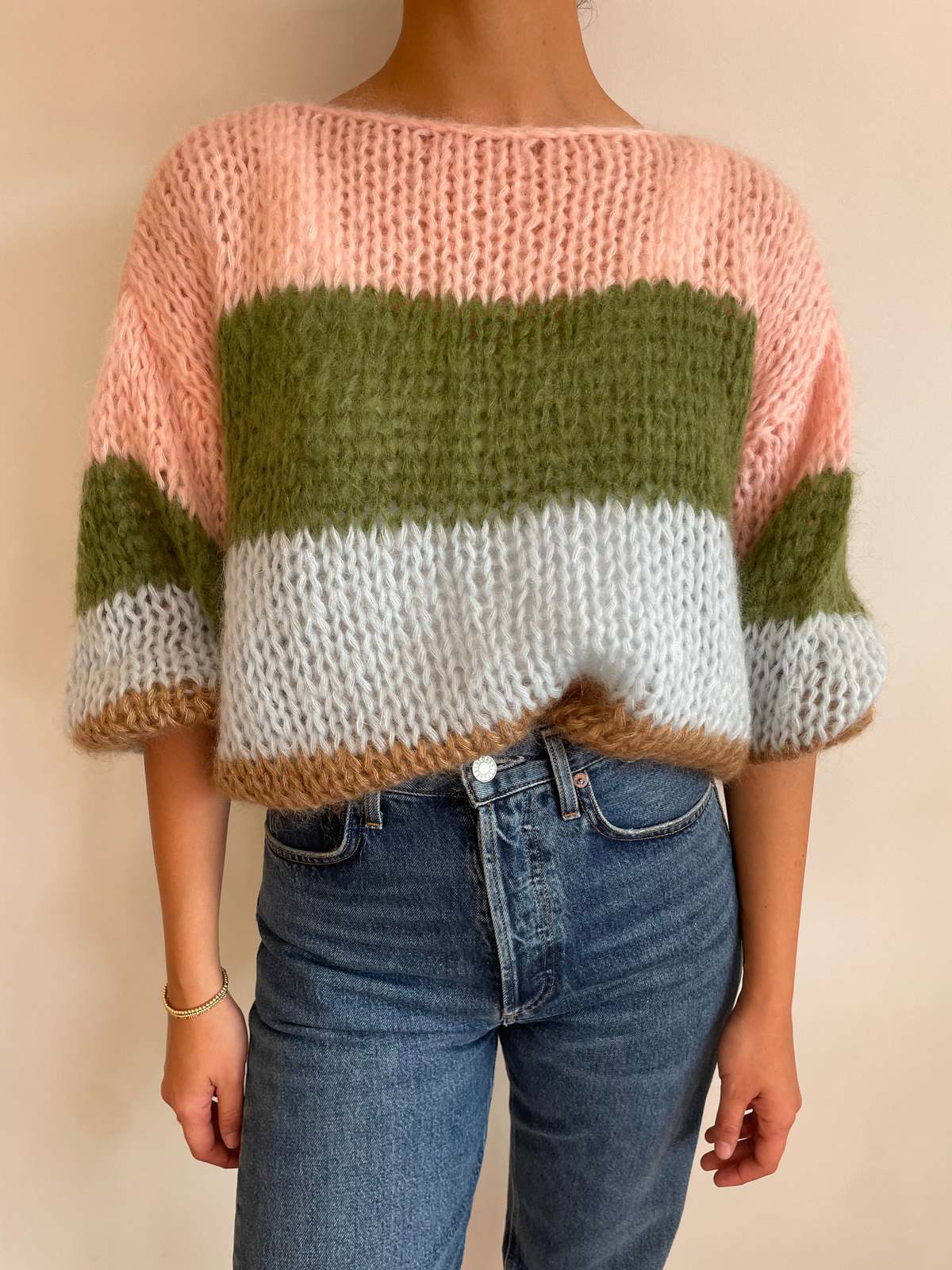 Maiami Mohair Big Sweater - Soft Pink - Image 1 of 1