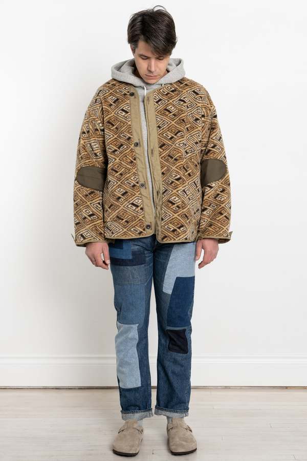 Orslow M-65 Fish Tail Coat Liner Jacket - African Pattern | Garmentory