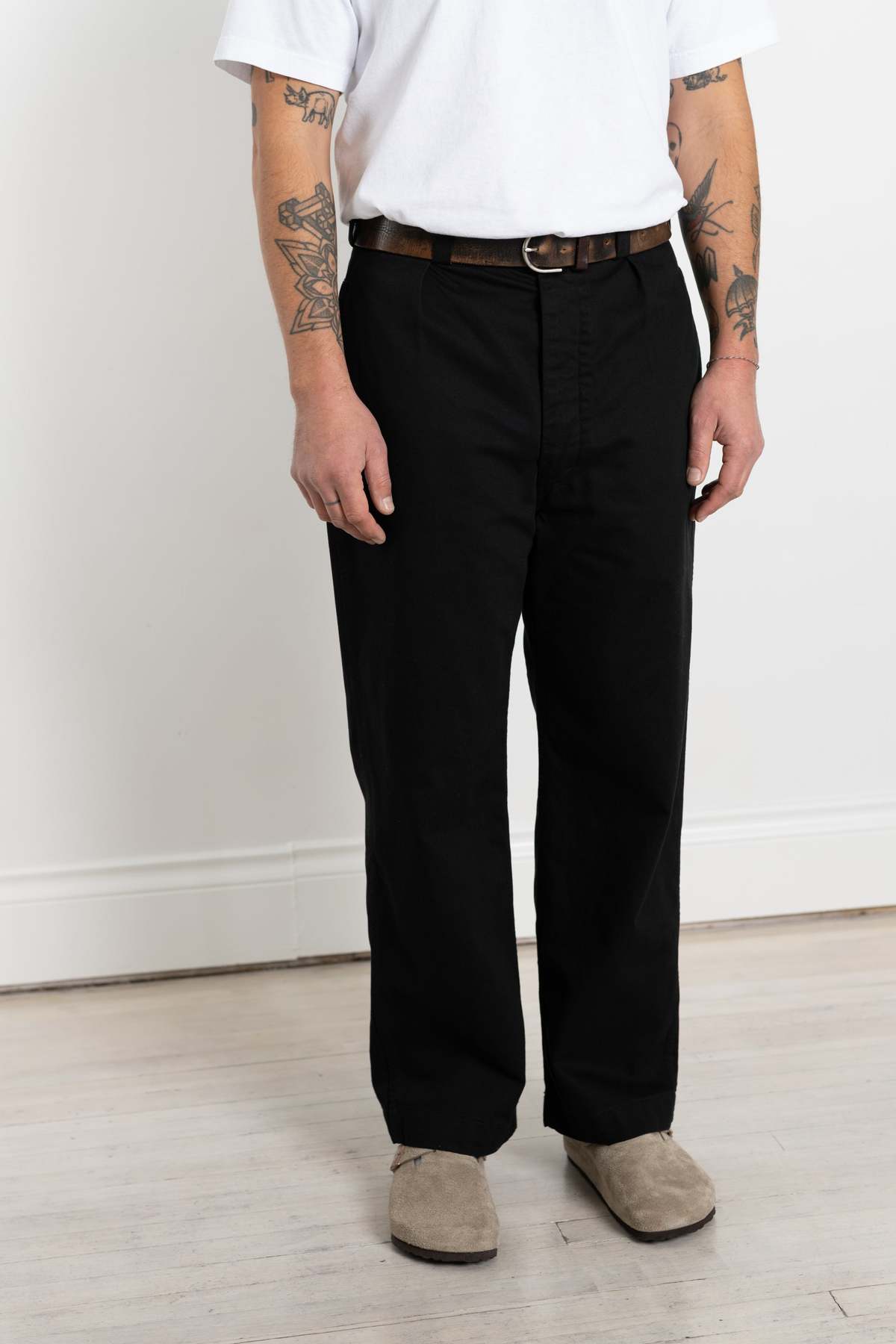 パンツ orSlow M52 FRENCH ARMY TROUSER WIDE FIT Orslow M 52 French Army Trouser Wide Fit - Black | Garmentory