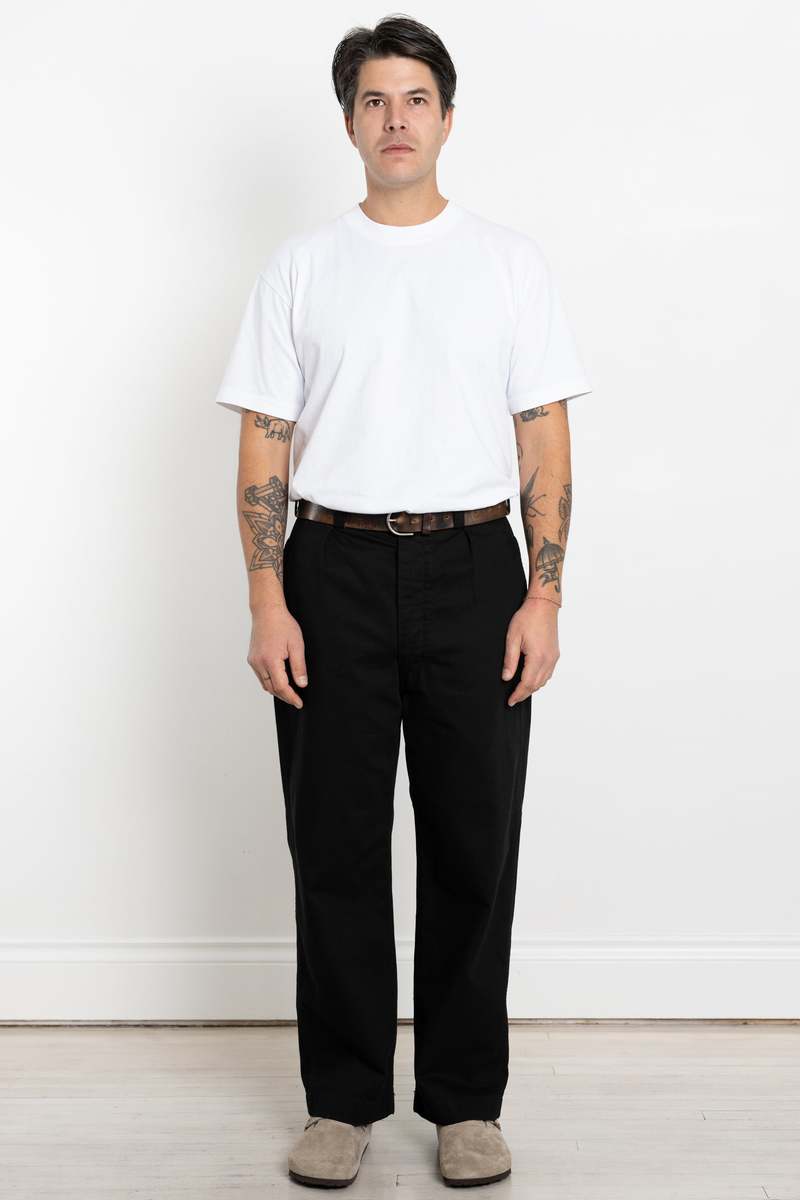 Orslow Wide Fit French Army Trouser - Black | Garmentory
