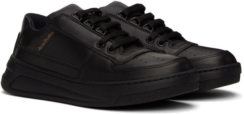 Acne Studios Perforated Sneakers - Black | Garmentory