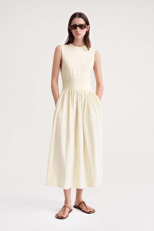 Totême Sleeveless Cotton Tee Dress | Garmentory