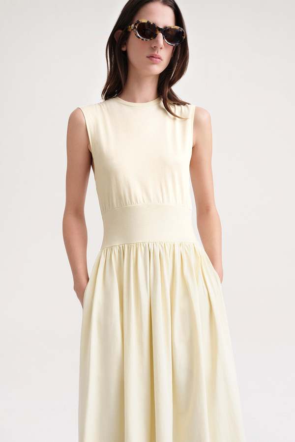 Totême Sleeveless Cotton Tee Dress | Garmentory