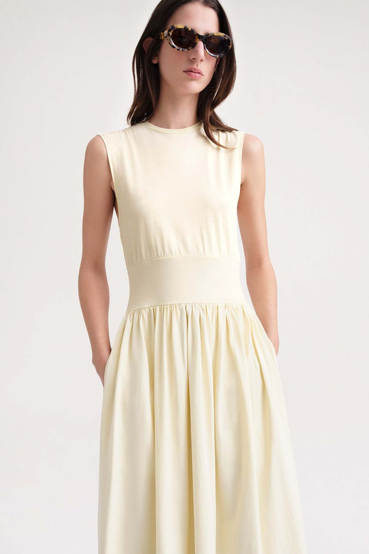 Totême Sleeveless Cotton Tee Dress | Garmentory