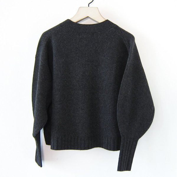 Sayaka Davis balloon sleeve cardigan - charcoal