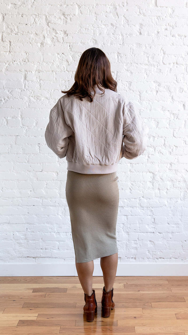 Miou Muse  Quilted Bomber Jacket