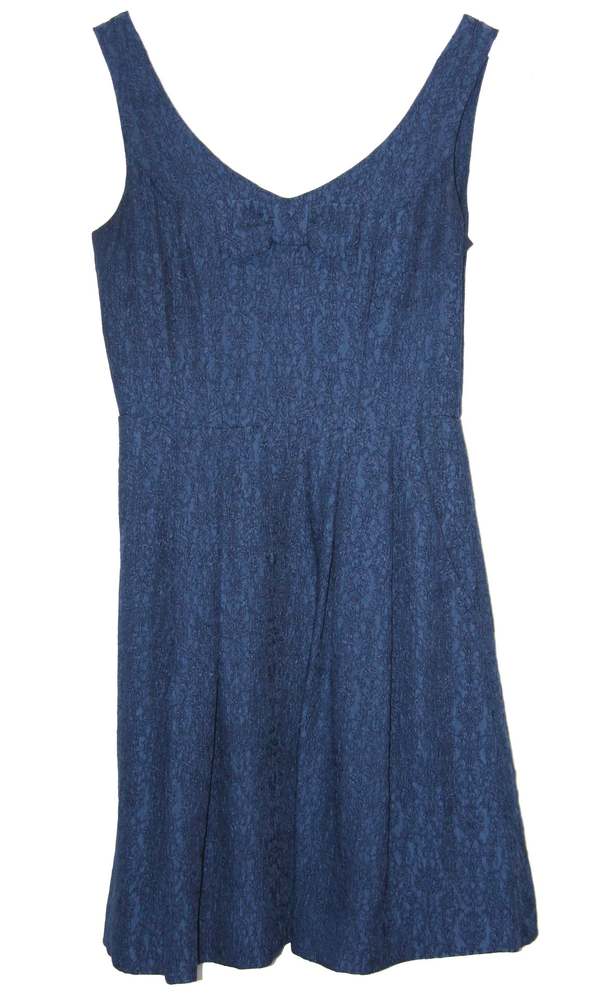 Birds of North America Turtle Dove Dress - Navy | Garmentory