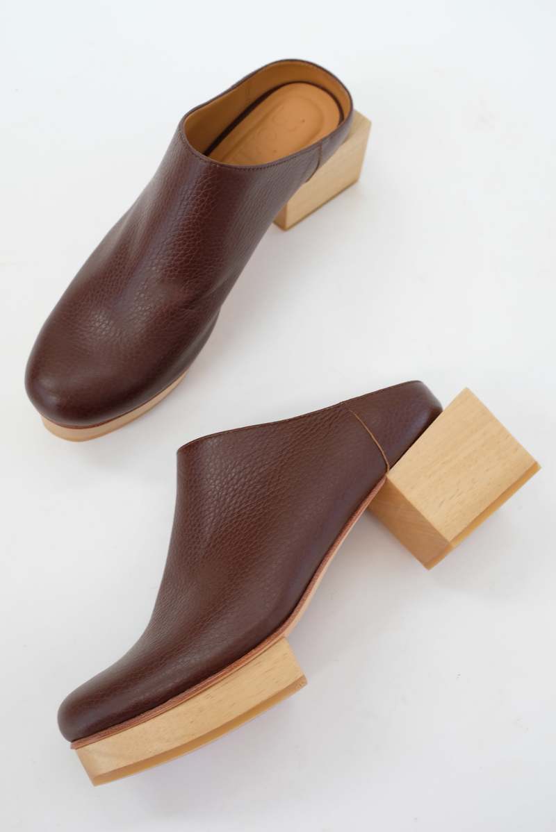 Beklina Matisse Platform Mules - Castagna Beklina Matisse Platform Mules - Castagna