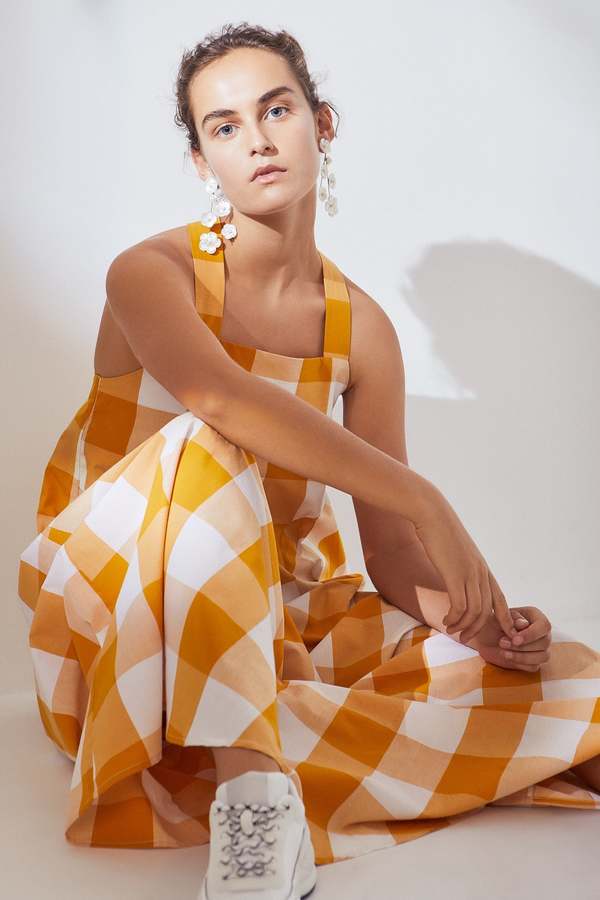 Kowtow Riley Dress - Daisy Check | Garmentory