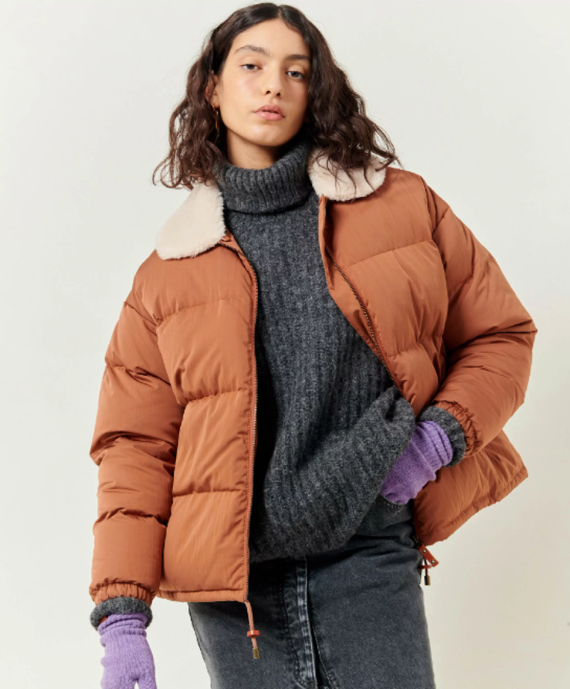 Sessun Dodd Lake Removable Collar Jacket - Sienna Blush | Garmentory