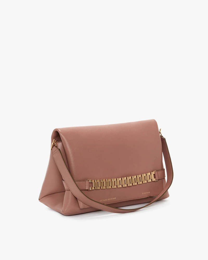 Victoria Beckham Chain Pouch with Strap - Truffle | Garmentory